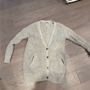 Free People Heather Gray Women's Cardigan